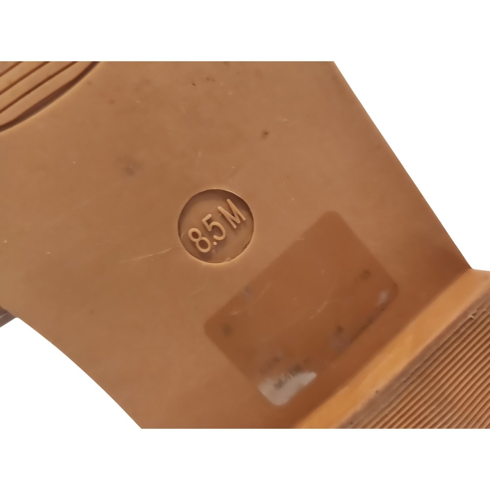 French Cloud Memory Foam H-Cutout Slide Sandals Brown Flat 8.5M - Picture 4 of 8